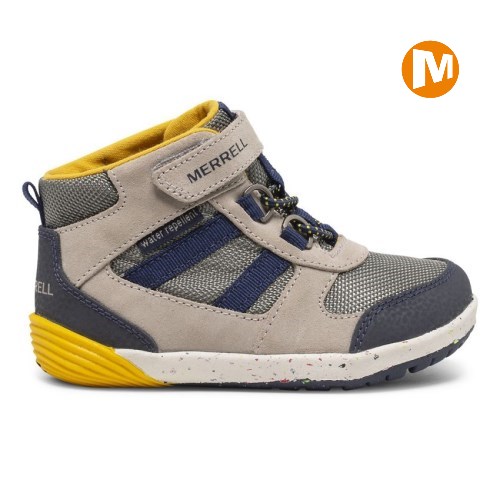 Merrell Bare Steps Ridge Jr Hiker Sneaker Kinder Beige/Navy [DE-LWCQV]